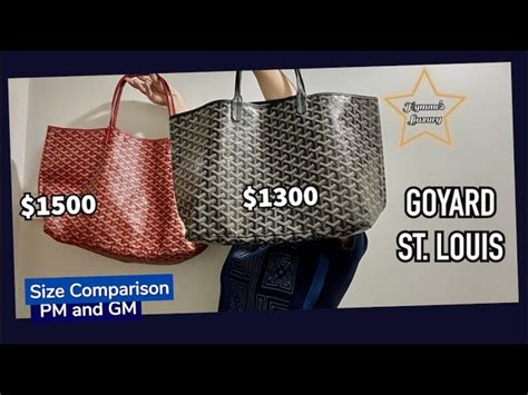 goyard st louis gm price 2019|goyard size pm or gm.